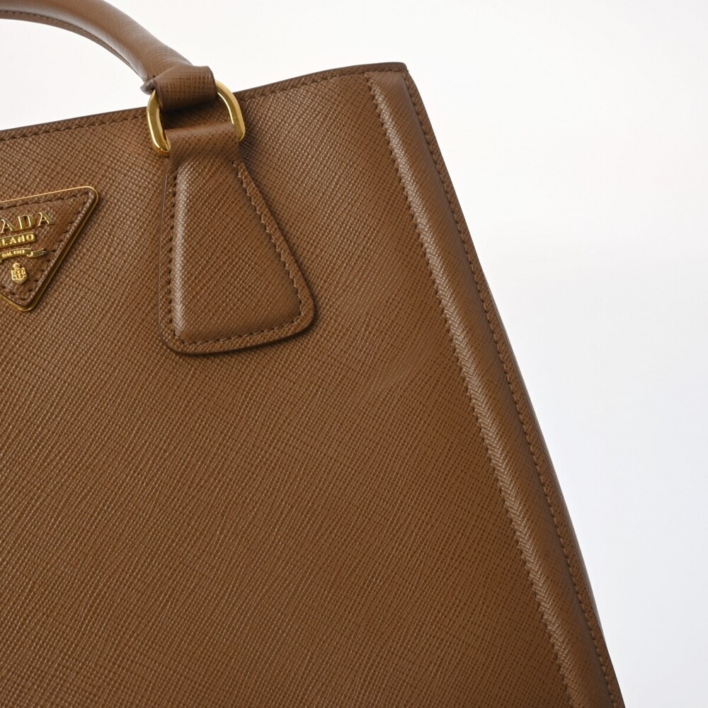 Prada Brown Saffiano Handbag - Picture 8 of 11
